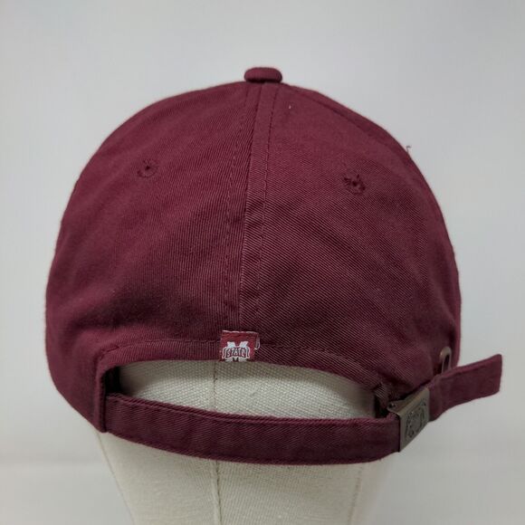 SCA Men's Slideback Hat Red OSFA Embroidered Mississippi State University Logo - Picture 5 of 7